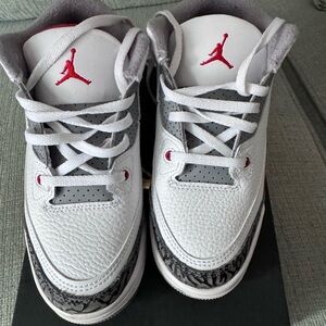 Jordan Retro 3, white & red